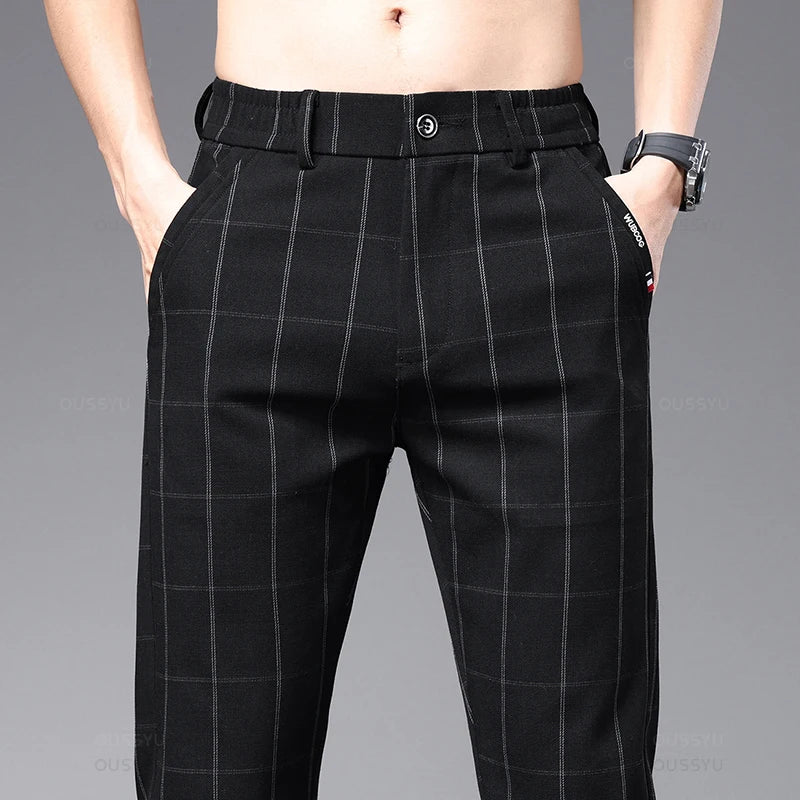 Calça Social Xadrez Masculina Azzara AS285