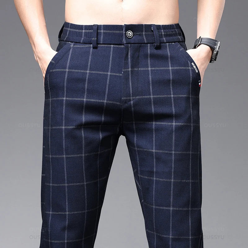 Calça Social Xadrez Masculina Azzara AS285