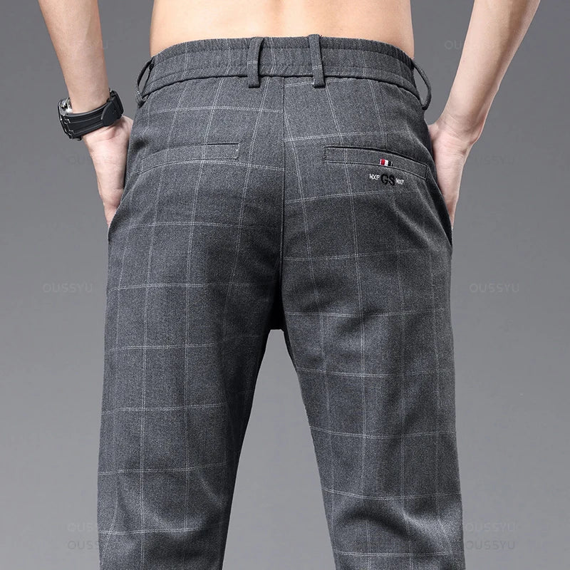 Calça Social Xadrez Masculina Azzara AS285