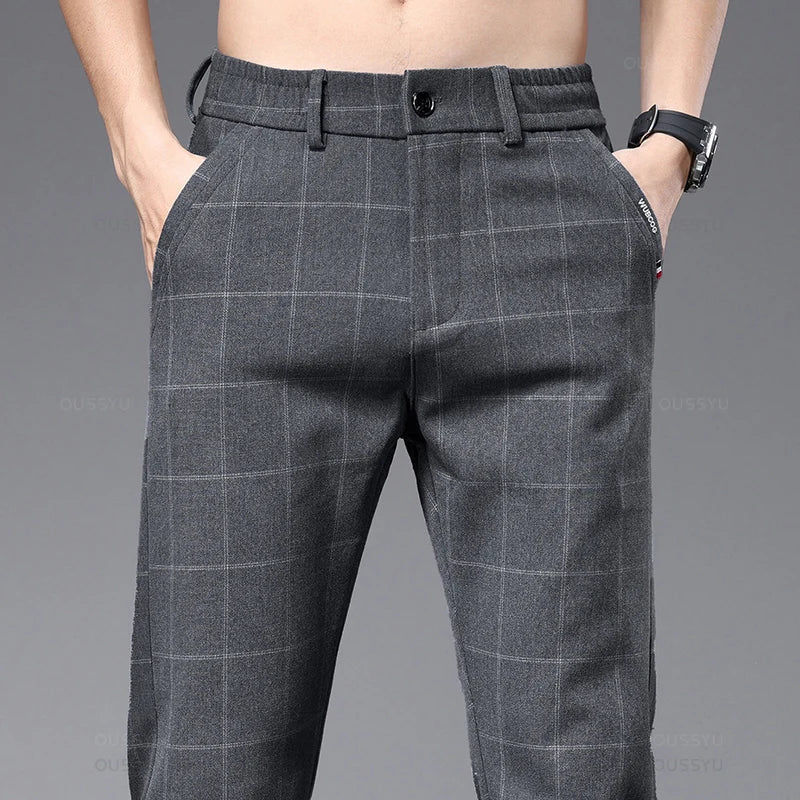 Calça Social Xadrez Masculina Azzara AS285