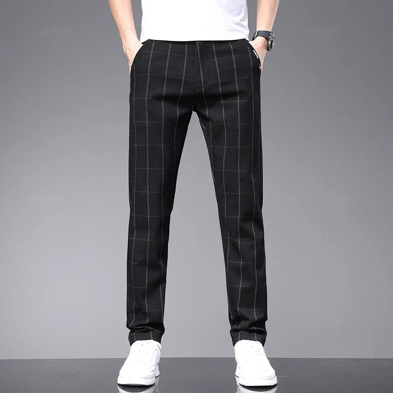 Calça Social Xadrez Masculina Azzara AS285