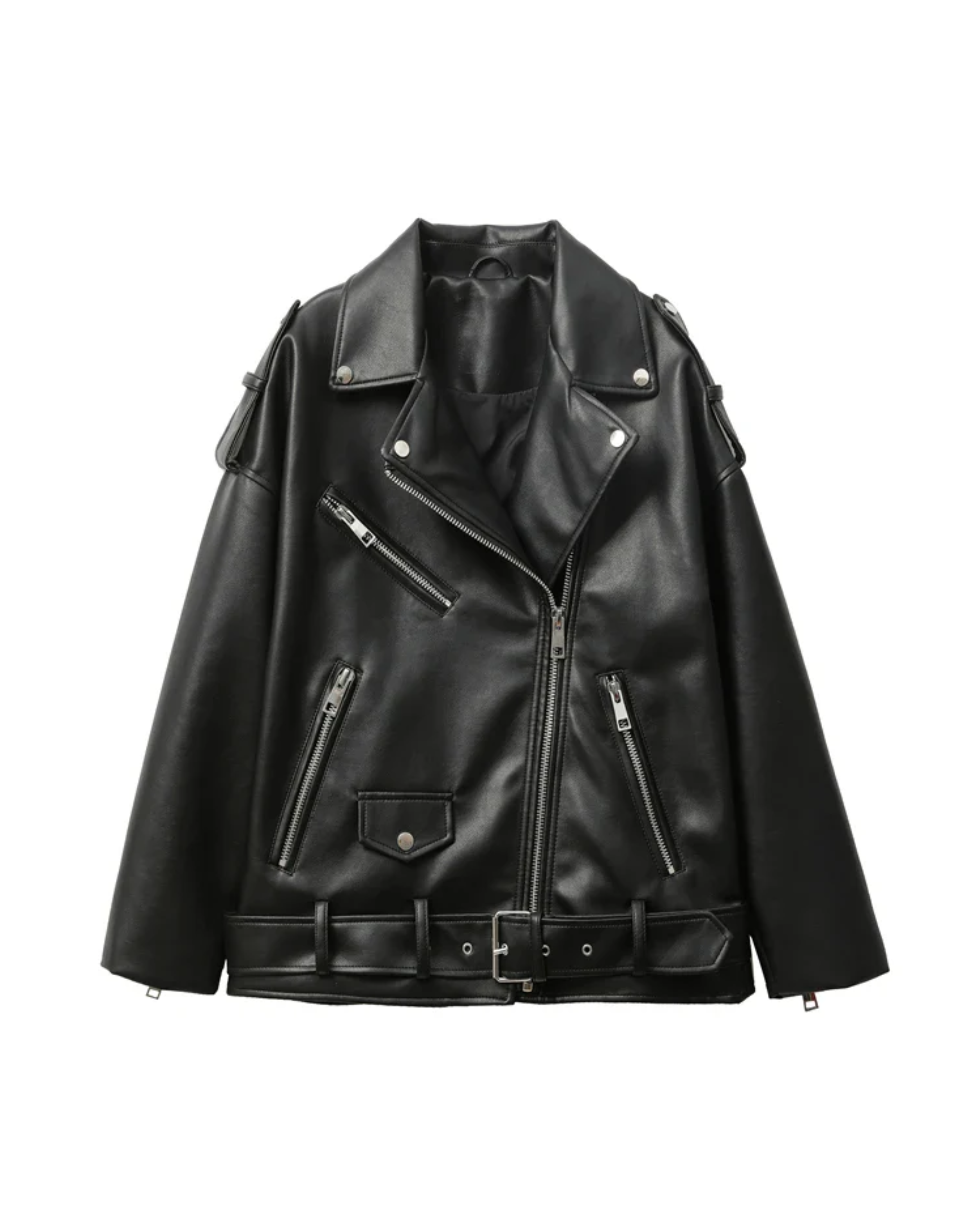 Jaqueta de Couro Biker Feminina Azzara AS421