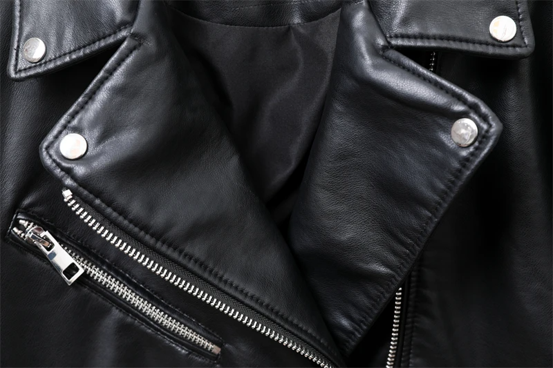 Jaqueta de Couro Biker Feminina Azzara AS421