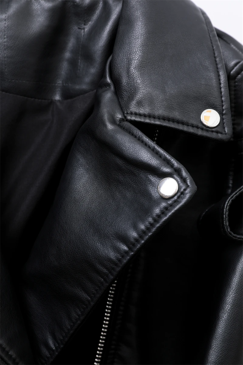 Jaqueta de Couro Biker Feminina Azzara AS421