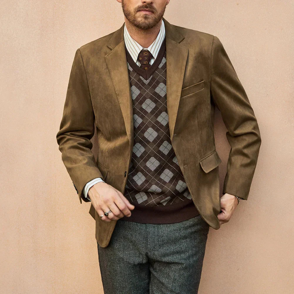 Blazer Masculino em Camurça Azzara AZ34